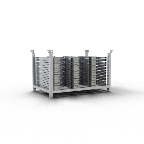 SET | with 36 tripod stands | with stacking pallet made of square tube (part-no. 50116-5)